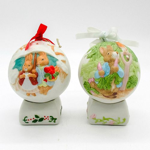 2PC SCHMID BEATRIX POTTER ORNAMENTS