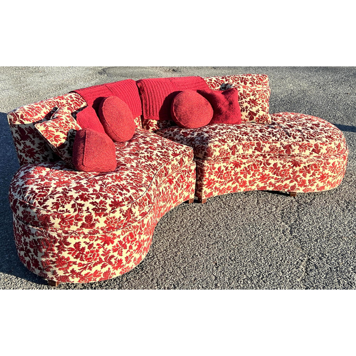 2pc Sectional Sofa Couch. Two