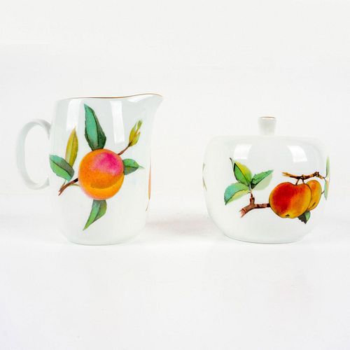 2PC SET ROYAL WORCESTER EVESHAM