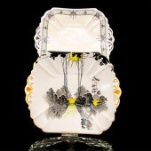 2PC SHELLEY ENGLAND ART DECO P