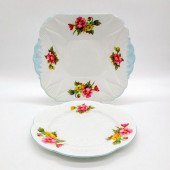 2PC SHELLEY ENGLAND DESSERT PL
