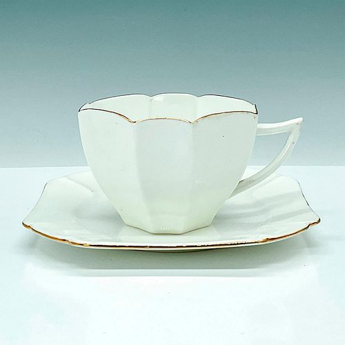 2PC SHELLEY FINE BONE CHINA, TEACUP