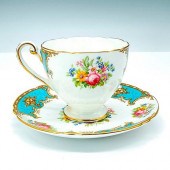 2PC SHELLEY FINE BONE TEACUP A