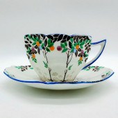 2PC SHELLEY QUEEN ANNE CUP AND