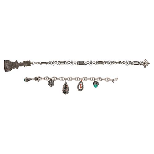 (2PC) SILVER ETRUSCAN REVIVAL CHARM