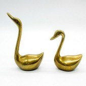 2PC SMALL BRASS VINTAGE MINIMA