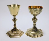 2PC STERLING SILVER CHALICE &