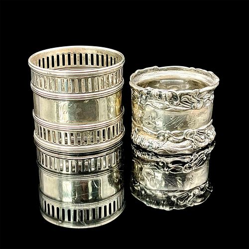 2PC STERLING SILVER NAPKIN