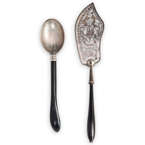 (2PC) STERLING SILVER SERVING