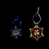 2PC SWAROVSKI CRYSTAL CHRISTMA