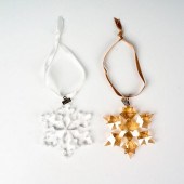 2PC SWAROVSKI CRYSTAL CHRISTMA