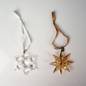 2PC SWAROVSKI CRYSTAL CHRISTMA