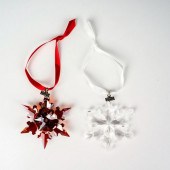 2PC SWAROVSKI CRYSTAL CHRISTMA