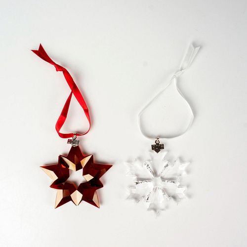 2PC SWAROVSKI CRYSTAL CHRISTMAS