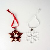 2PC SWAROVSKI CRYSTAL CHRISTMA