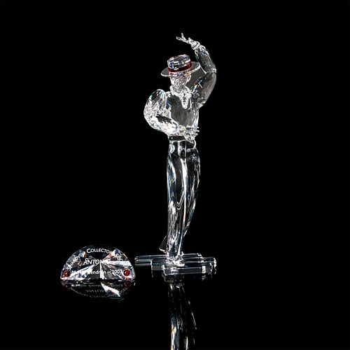 2PC SWAROVSKI CRYSTAL FIGURE AND