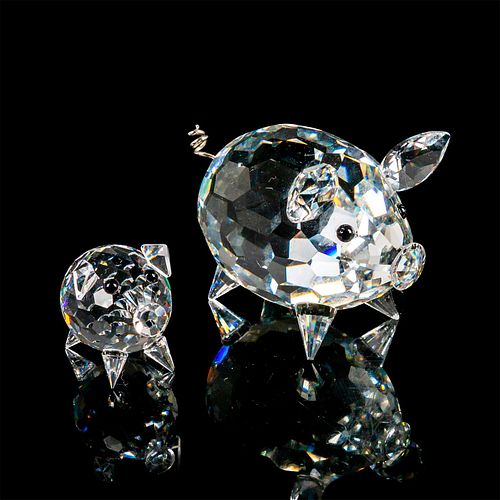 2PC SWAROVSKI CRYSTAL FIGURES,