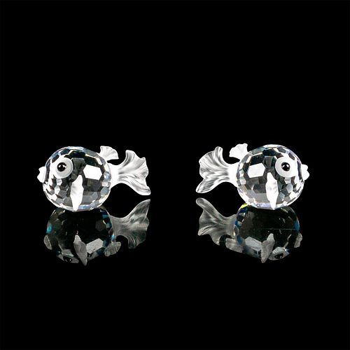 2PC SWAROVSKI CRYSTAL FIGURES, BLOW