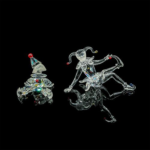 2PC SWAROVSKI CRYSTAL FIGURINES,