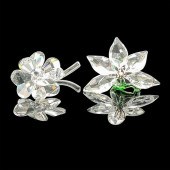 2PC SWAROVSKI CRYSTAL FIGURINE