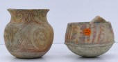 2pc Thai Ban Chiang Small Vess