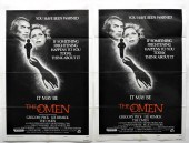 2PC THE OMEN 1976 ONE SHEET MO