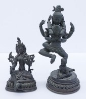 2pc Tibetan 19th/20th Cent. Br