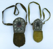 2pc Tibetan Repousse Gau Boxes