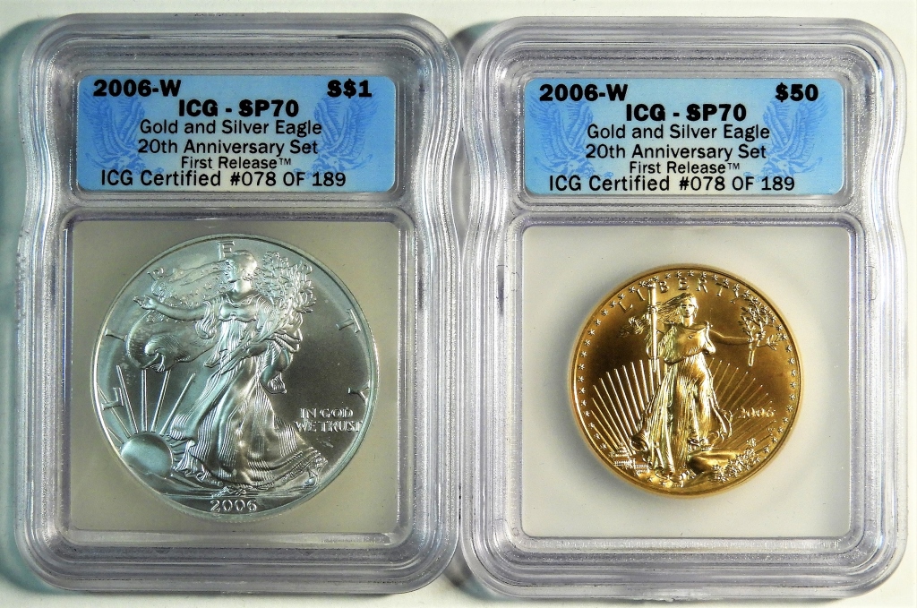 2PC UNITED STATES 2006 W GOLD &