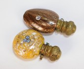 2PC VICTORIAN GLASS SCENT BOTT