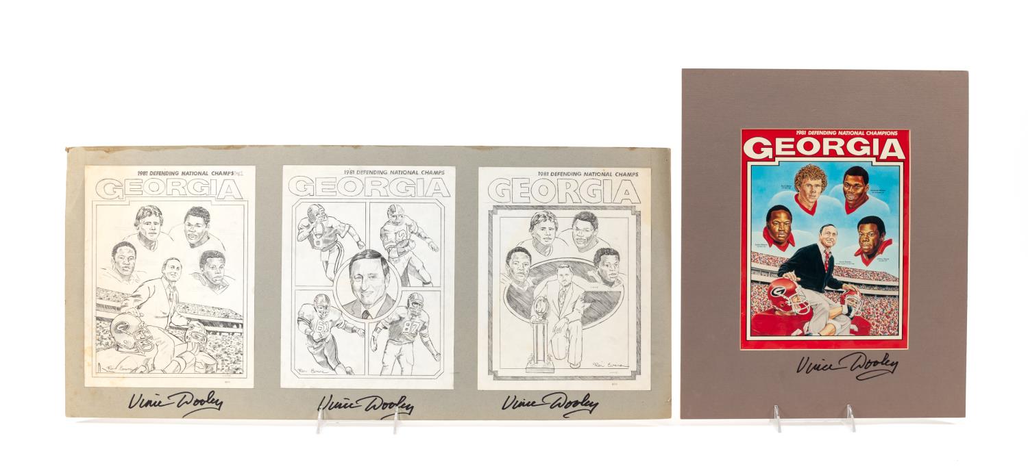 2PC VINCE DOOLEY SIGNED MAGAZINE