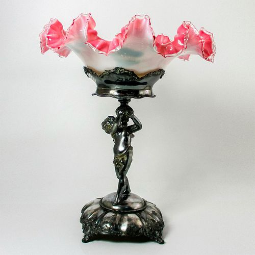 2PC VINTAGE AMERICAN FENTON GLASS