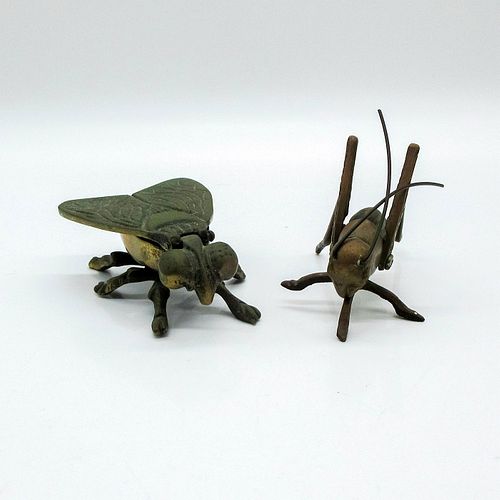 2PC VINTAGE BRASS PAPERWEIGHT