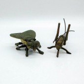 2PC VINTAGE BRASS PAPERWEIGHT