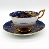 2PC VINTAGE COALPORT ENGLISH T