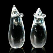 2PC VINTAGE HOLMEGAARD CRYSTAL