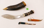 2pc Vintage Kukri Dagger (10''