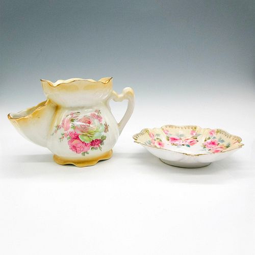 2PC VINTAGE OLD FOLEY PORCELAIN