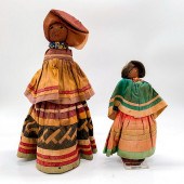 2PC VINTAGE SEMINOLE PALMETTO