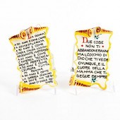 2PC WALL PLAQUES, ITALIAN POEM