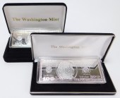 2PC WASHINGTON MINT $100 SILVE