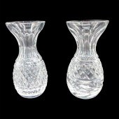 2PC WATERFORD CRYSTAL BUD VASE