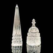 2PC WATERFORD CRYSTAL FIGURINE