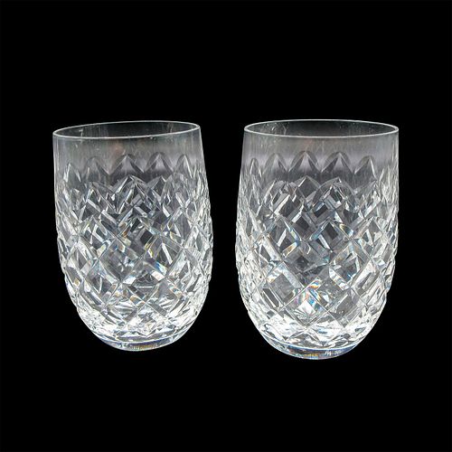 2PC WATERFORD CRYSTAL FLAT