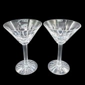 2PC WATERFORD CRYSTAL MARTINI