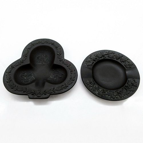 2PC WEDGWOOD BLACK BASALT