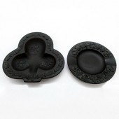 2PC WEDGWOOD BLACK BASALT ASHT