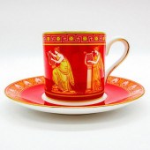 2PC WEDGWOOD CUP AND SAUCER, M