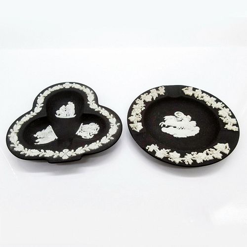2PC WEDGWOOD JASPERWARE BLACK