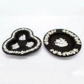 2PC WEDGWOOD JASPERWARE BLACK